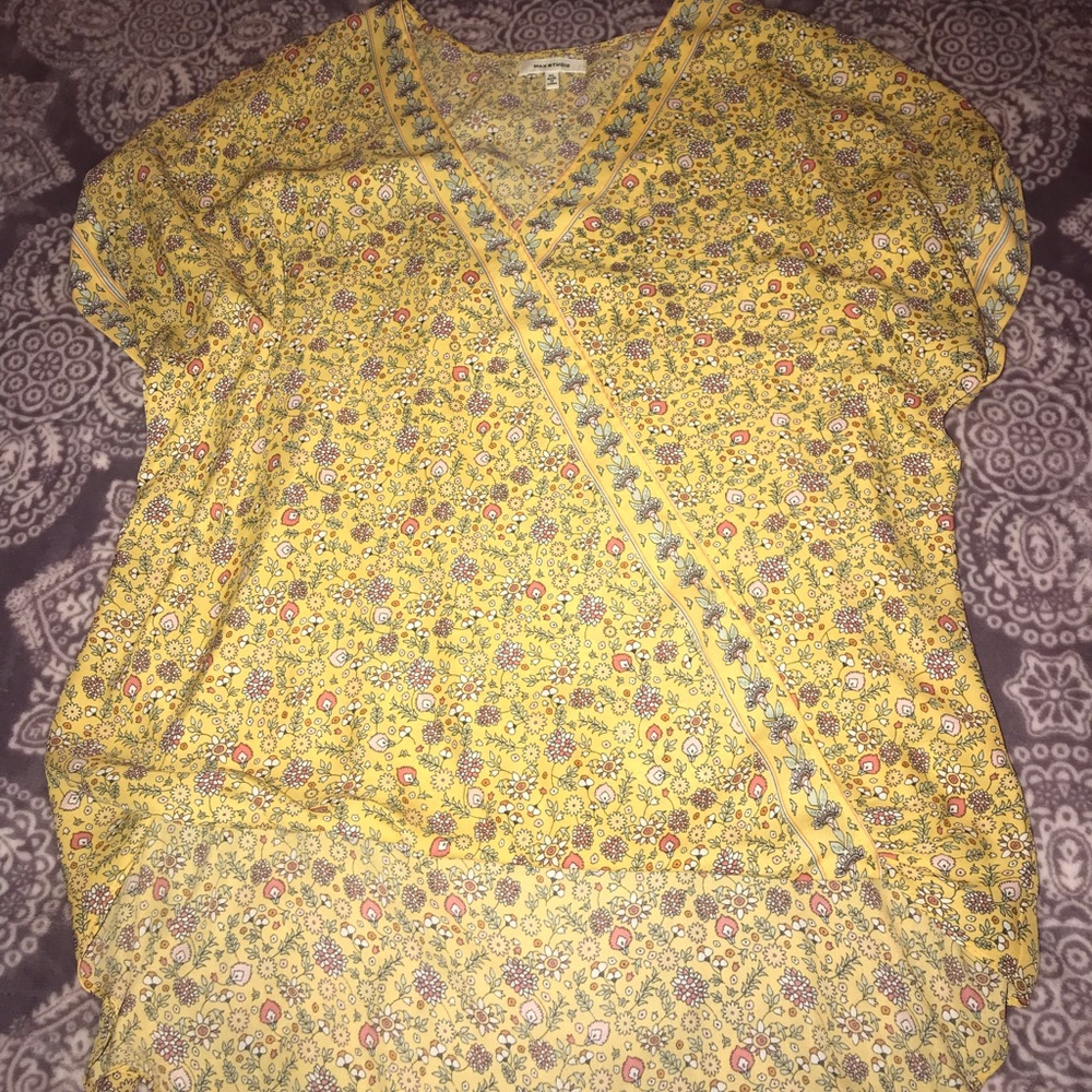 Mustard yellow hippy blouse .. never worn.